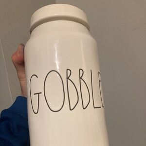Rae Dunn "GOBBLE" large canister